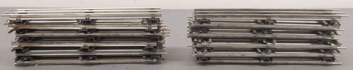 Lionel 6-12840 O Gauge Tubular 10" Insulated Straight Track (20) VG
