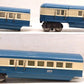 Lionel Vintage Prewar O Streamliner Passenger Car Set: 617, 618, 619 [3] VG