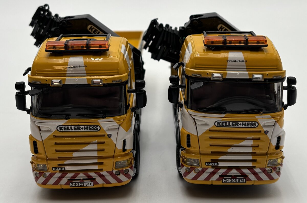 WSI 01-1422 1:50 Keller & Hess Scania R5 6x4 w/Palfinger PK65002 + Scania R5 8x4 LN/Box