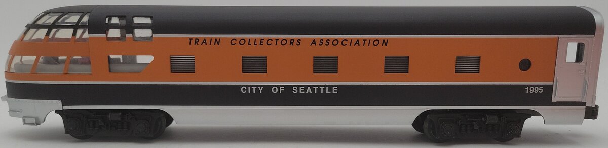 Lionel 6-52062 O Gauge TCA "City of Seattle" Skytop Observation Passenger Car EX/Box