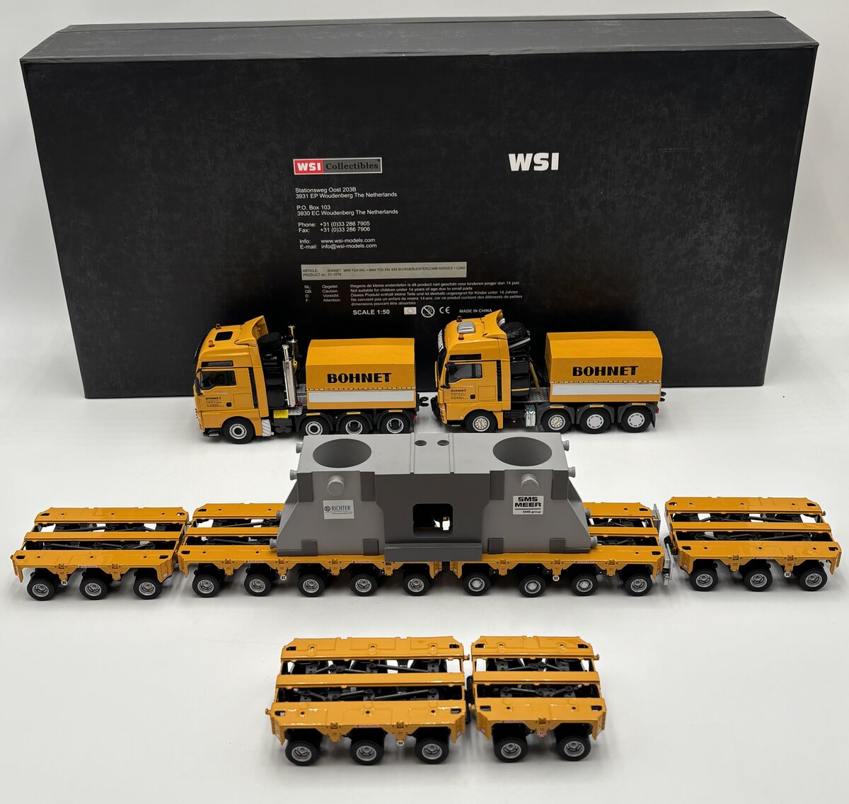 WSI 01-1078 1:50 Bohnet MAN TGA XXL Schueurle Intercombi Bohnet Limited Edition LN/Box