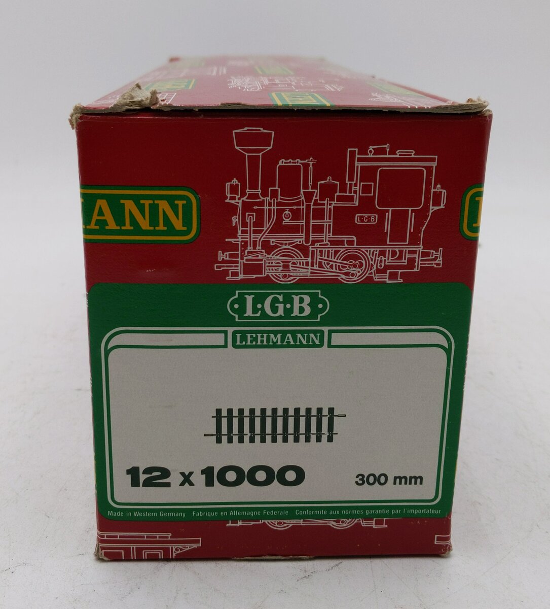 LGB 1000 G Scale 12 Inch Straight Track Sections (10) LN/Box