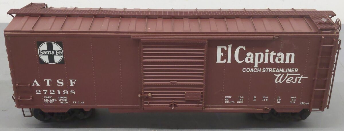 USA Trains 192263 G Atchison, Topeka & Santa Fe 40' PS-1 Steel Box Car #272198
