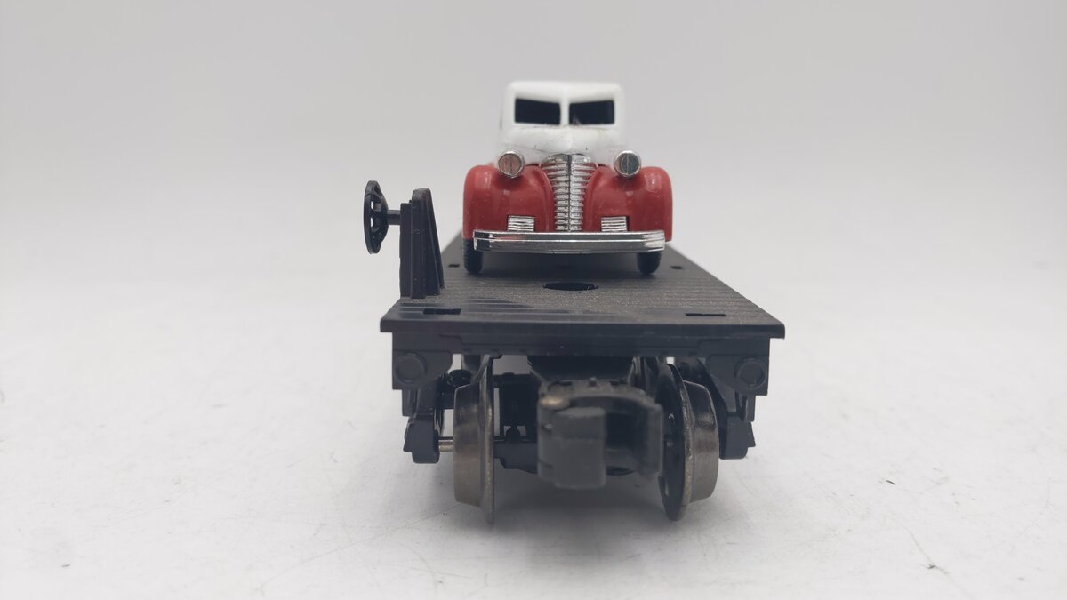 Menards O Gauge SOO Line Flat Car w/ SOO Car Load #57416 VG