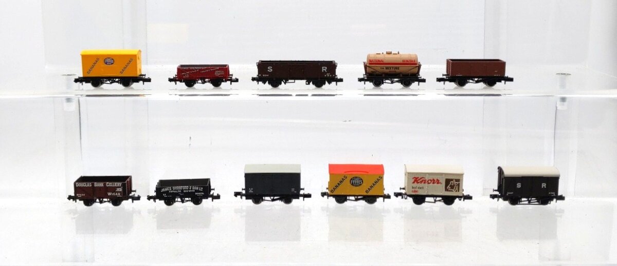 Graham Farish & Other N Scale Assorted Freight Cars [11] EX