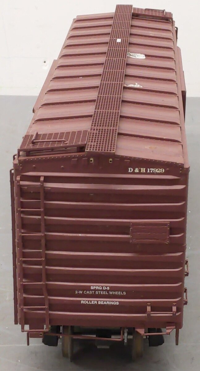 USA Trains 19222A G Delaware & Hudson 40' PS-1 Boxcar #17929 (Metal Wheels)
