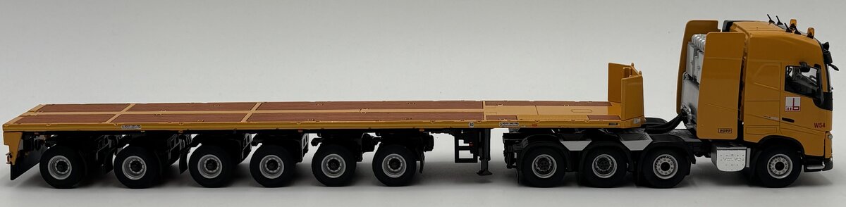 WSI 01-1654 1:50 Max Bogl Volvo FH4 GLOB. 8x4 + Ballast Trailer-6 Axle LN/Box