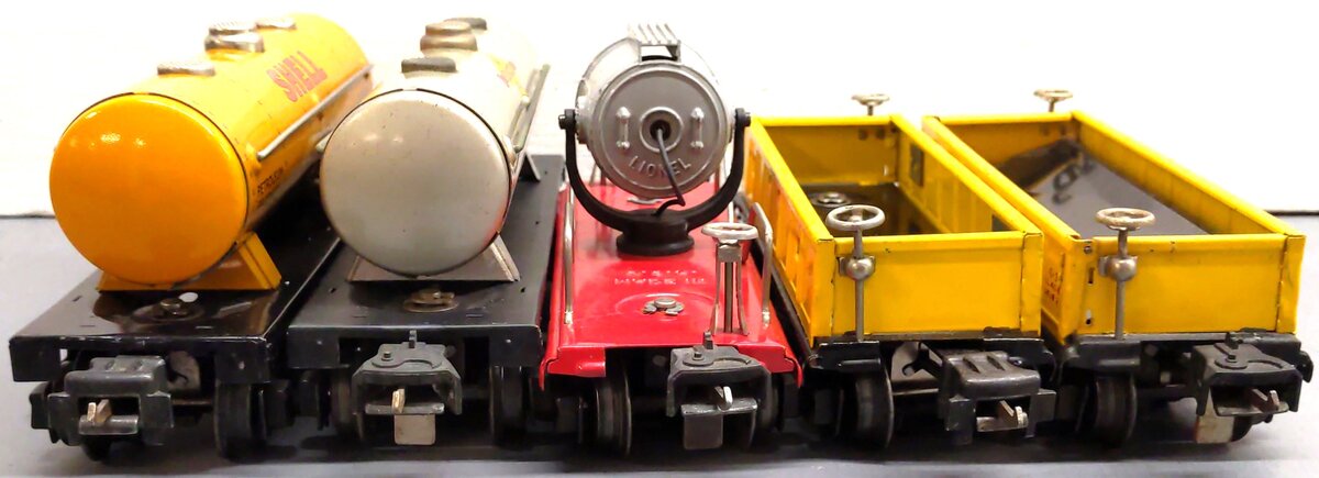 Lionel Vintage Prewar O Freight Cars: 2680, 2652, 2620, 3652 [5] VG