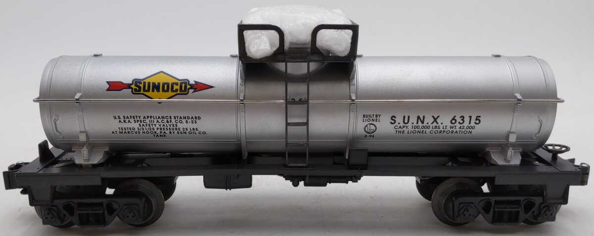 Lionel 6-19607 O Sunoco Single Dome Tank Car #6315 LN/Box