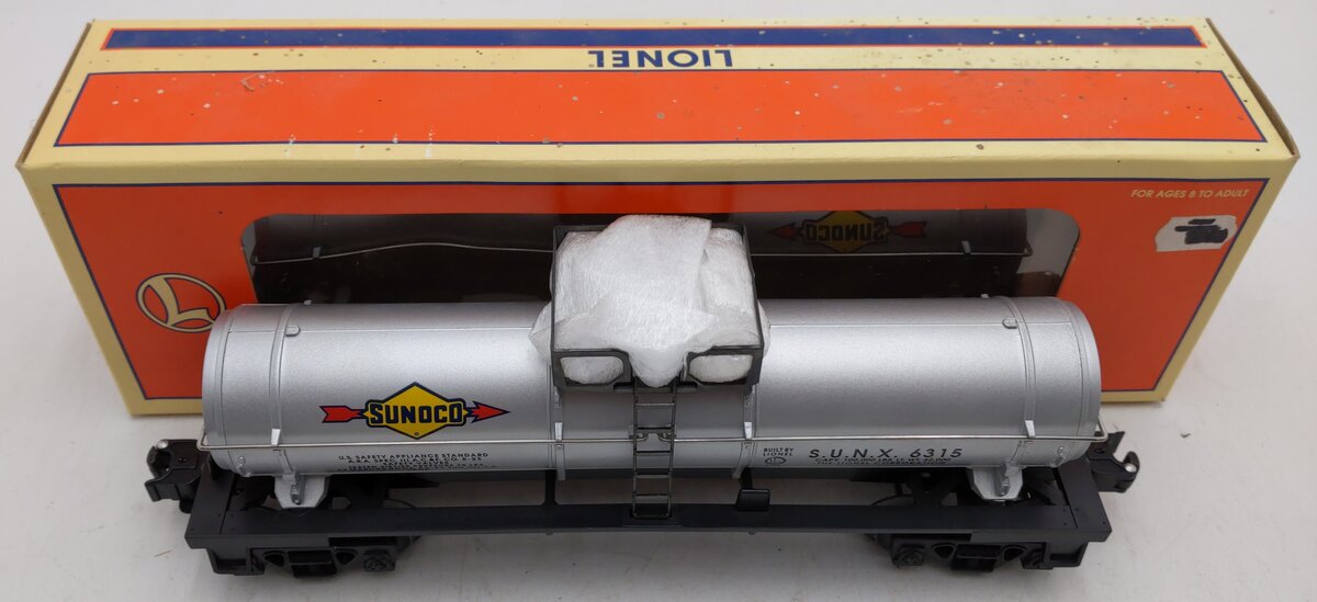 Lionel 6-19607 O Sunoco Single Dome Tank Car #6315 LN/Box