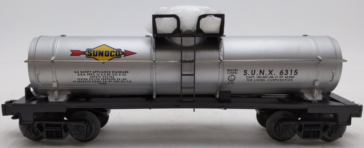 Lionel 6-19607 O Sunoco Single Dome Tank Car #6315 LN/Box