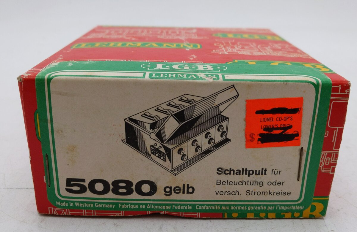 LGB 5080 G Scale 4 Circuit On-Off Switch Controller Box with Box EX/Box