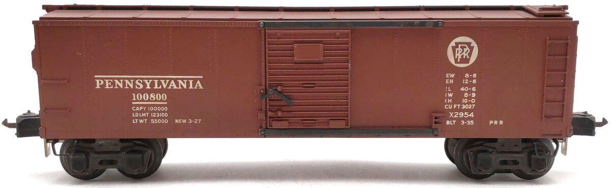 Lionel 2954 Vintage O Prewar Pennsylvania Semi-Scale Boxcar