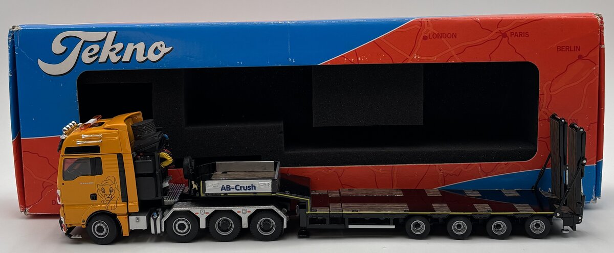 Tekno 089047F 1:50 MAN AB Crush Schwertransporte w/Low Loader LN/Box
