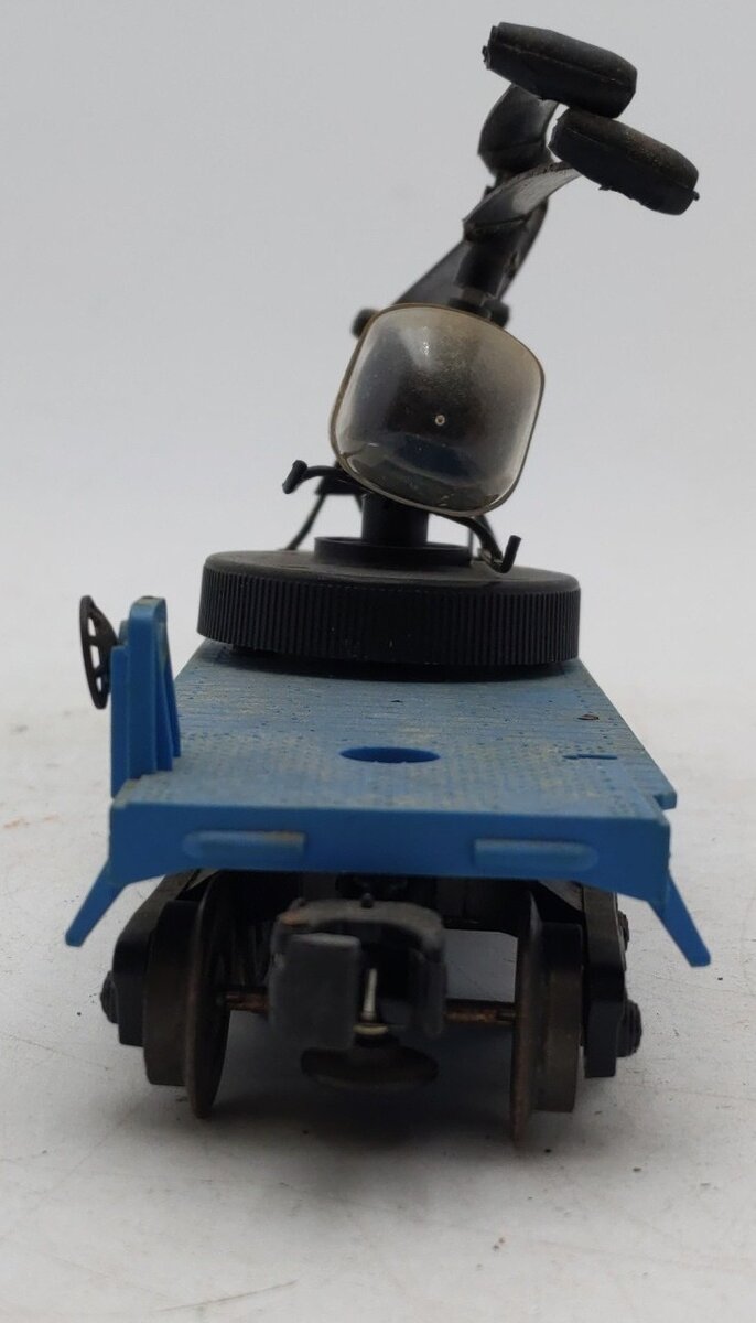 Lionel 3419 Vintage O Operating Flatcar w/ Double-Bladed Helicopter VG