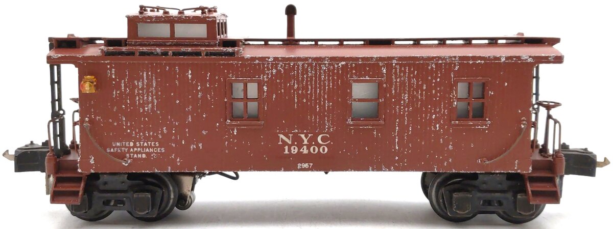 Lionel 2957 Vintage O Prewar New York Central Die-Cast Metal Illuminated Caboose