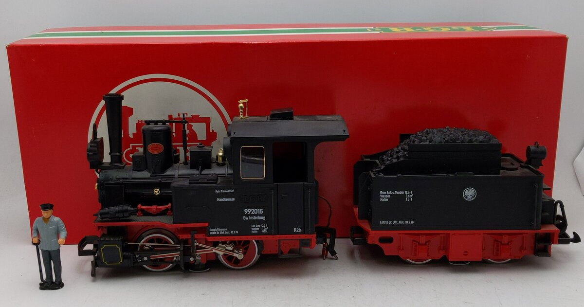 LGB 2015 0-4-0 Steam Locomotive w/ Motorized Tender EX/Box