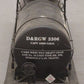 USA Trains 15108 G D&RGW 10,000-Gallon Tank Car #3306 Black - Metal Wheels