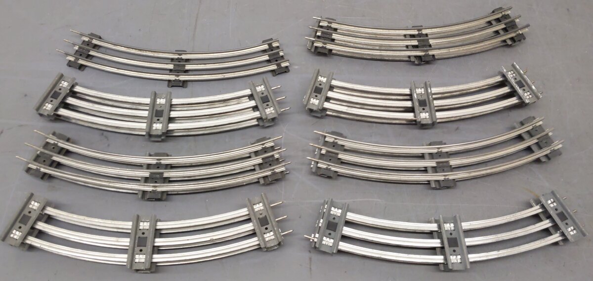 K-Line K-0302 O 31" Tubular Curved Track Sections (15) VG