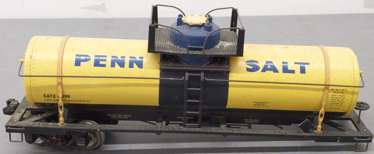Aristo-Craft 41399 Penn Salt Single Dome Tank Car - Metal Wheels