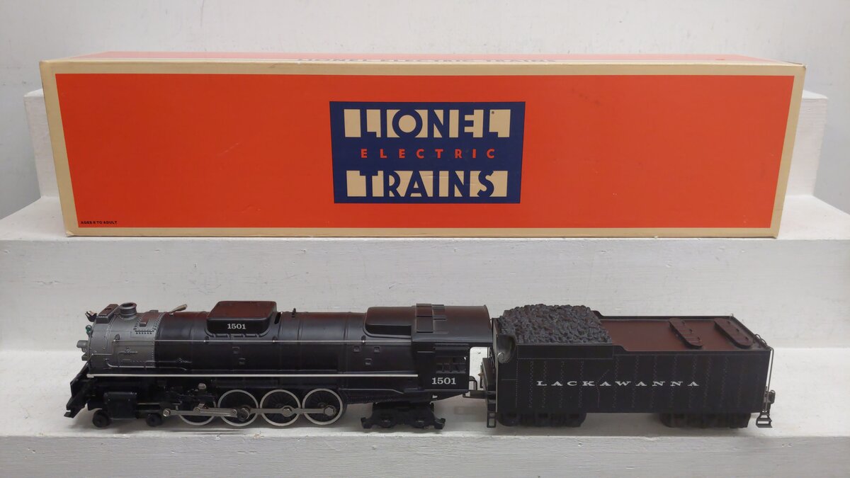 Lionel 6-18003 O Delaware, Lackawanna & Western 4-8-4 Locomotive & Tender #1501 EX/Box