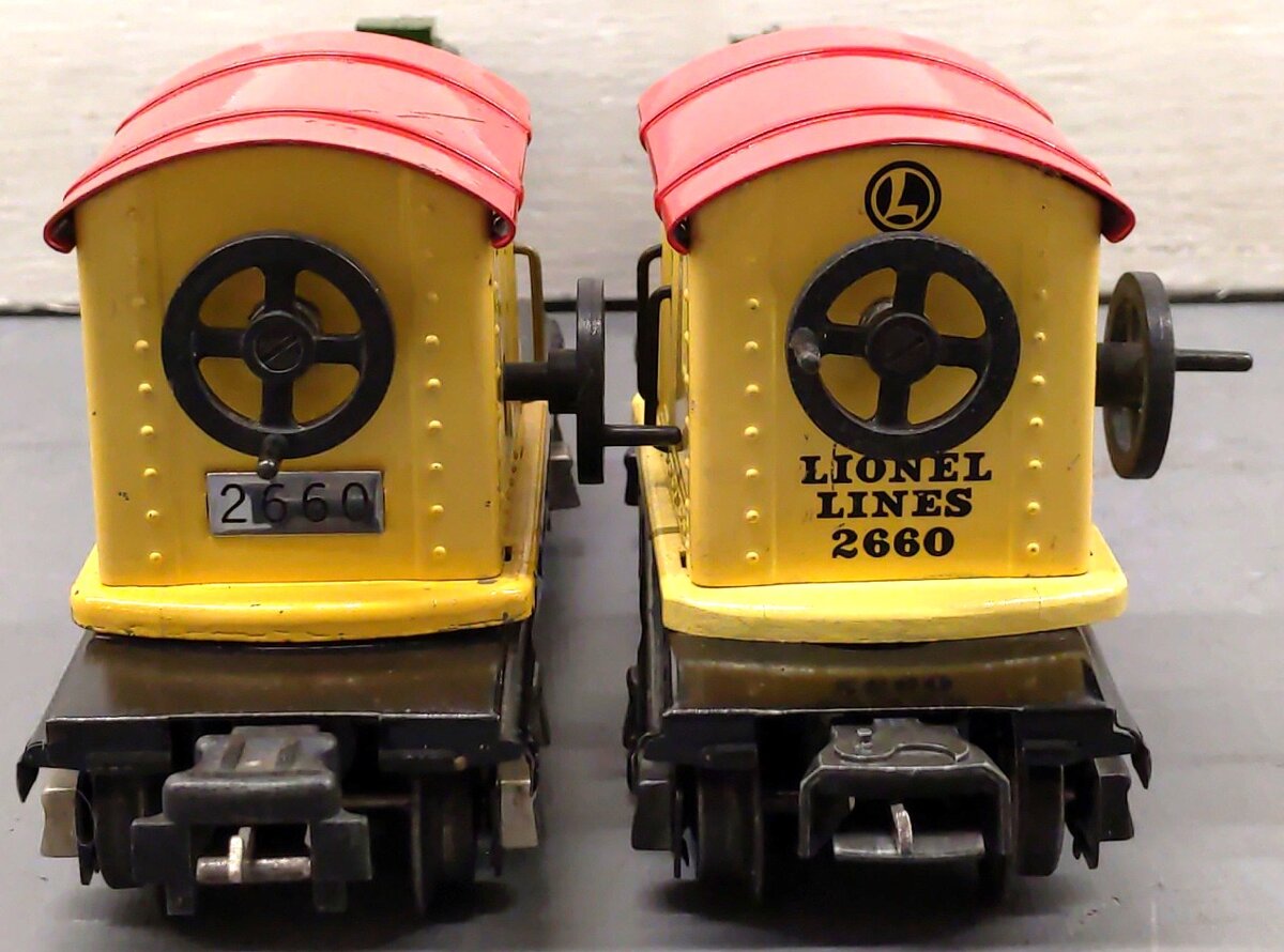 Lionel Vintage Prewar 2660 O Gauge Tinplate Crane Car [2] VG