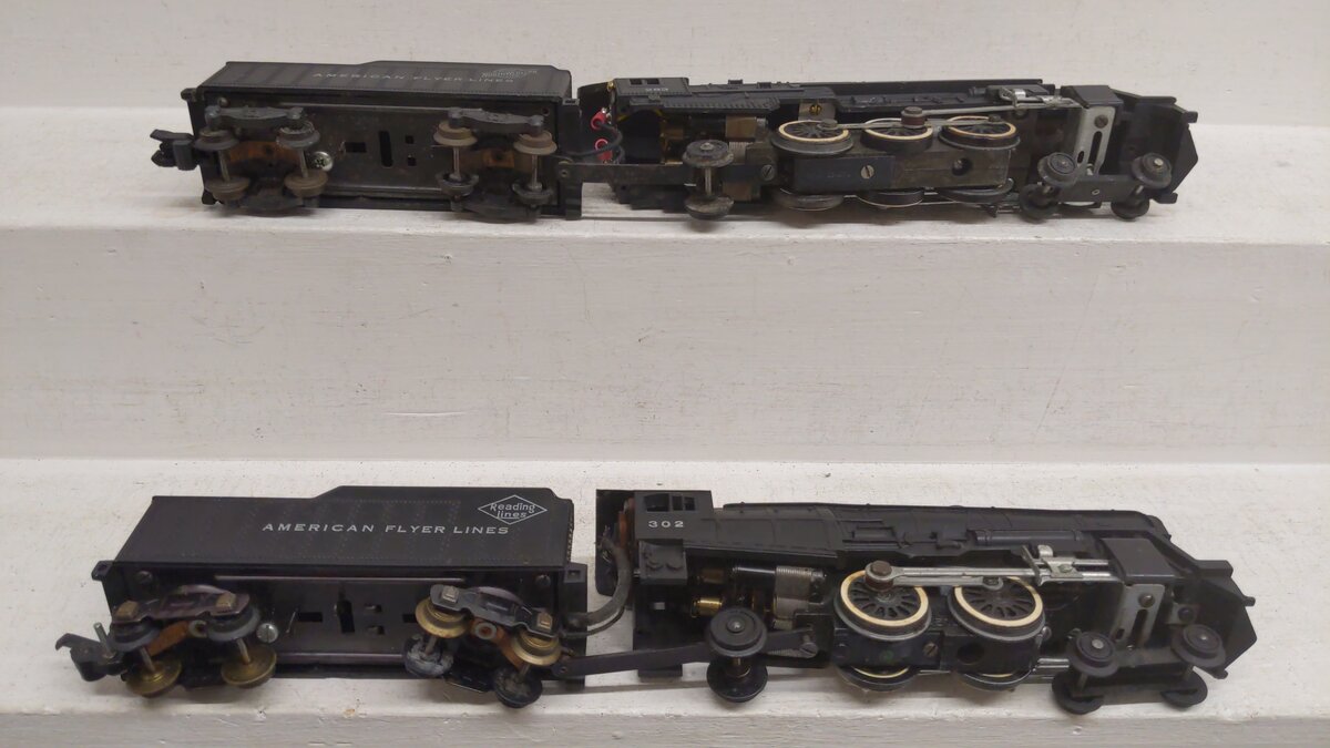 American Flyer S Gauge Assorted Locomotive & Tender 302, 283 [2] VG