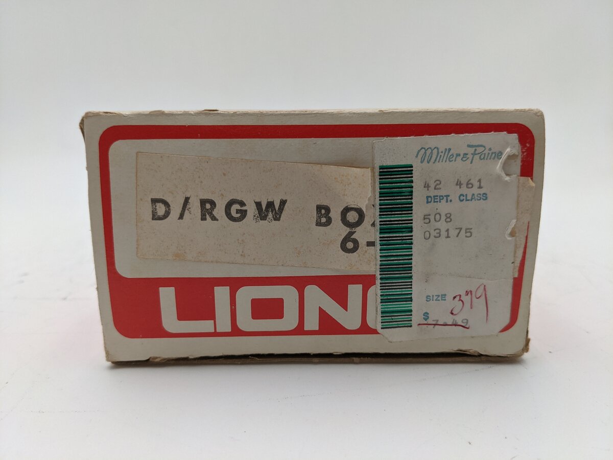 Lionel 6-9739 O Gauge Denver and Rio Grande Western Boxcar EX/Box
