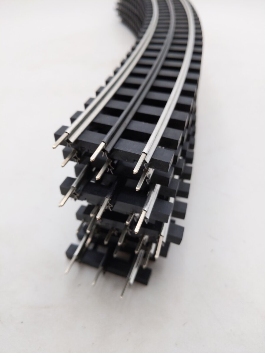 Gargraves 72-101-S O 72" Diameter Curved Plastic Tie Phantom Tinplate Track [8] EX