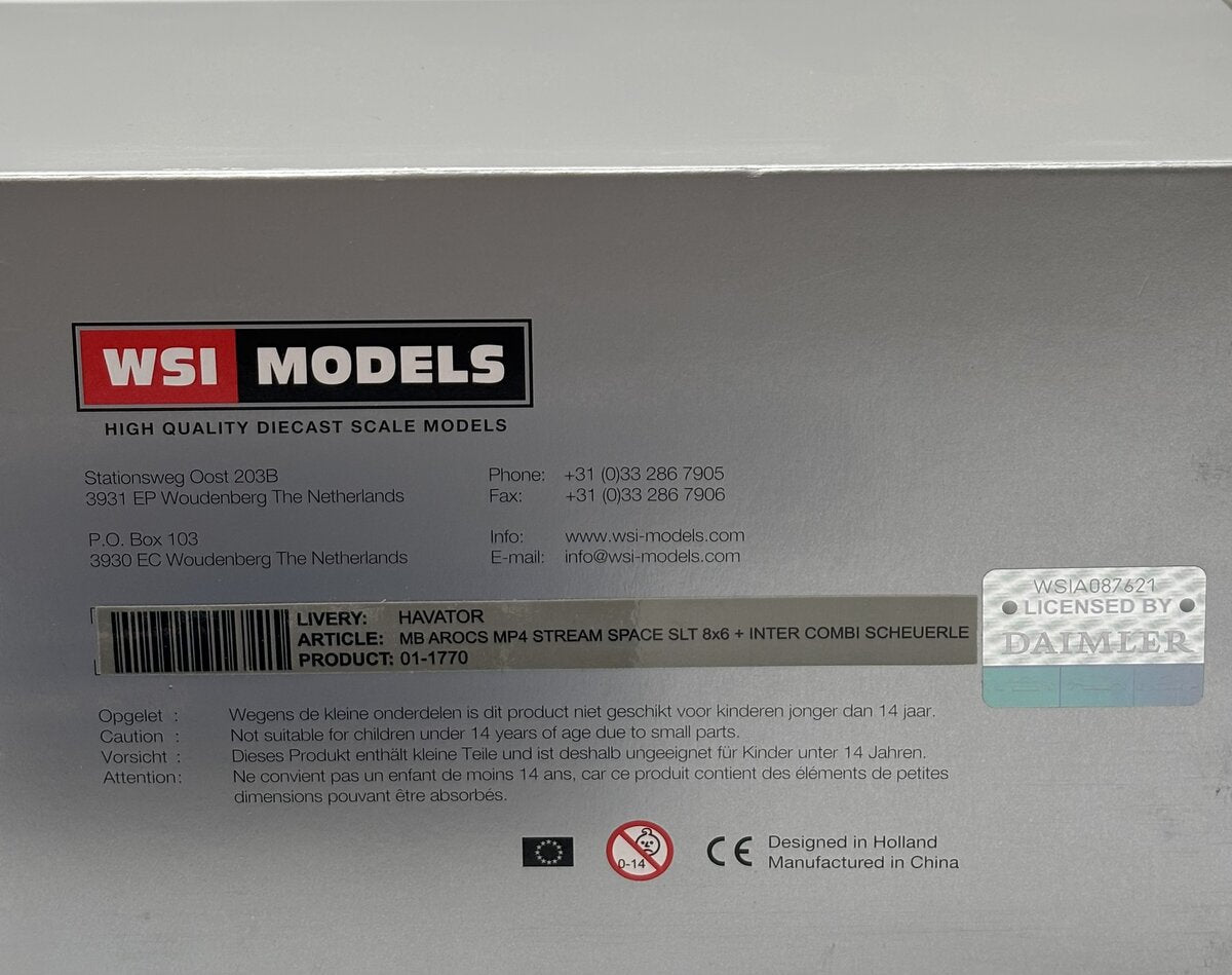WSI 01-1770 1:50 Havator MB Arocs MP4 Stream Space SLT 8x6 + Inter Combi EX/Box