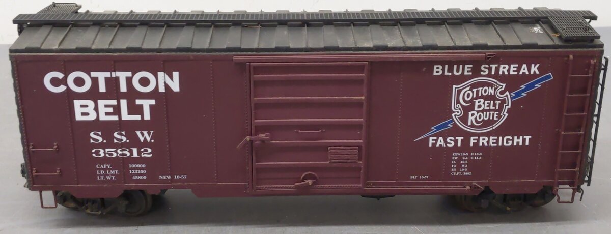 American Mainline G401-01 G SSW Cotton Belt PS-1 Boxcar #35812 w/ Metal Wheels