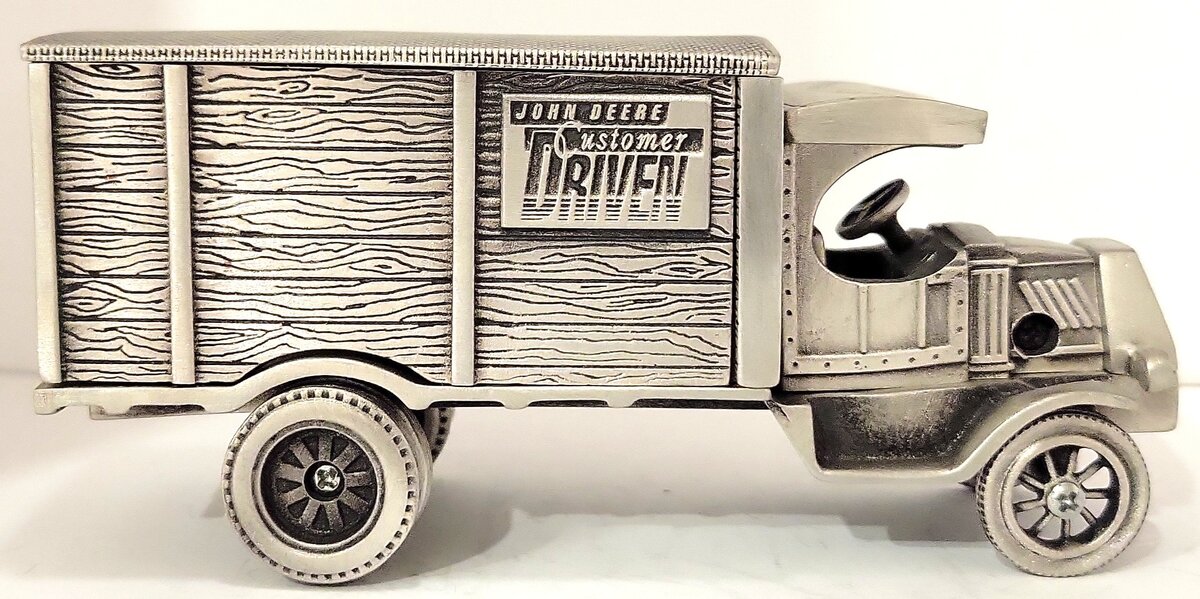 SpecCast Cust-157 Pewter Customer Driven John Deere Delivery Truck LN/Box
