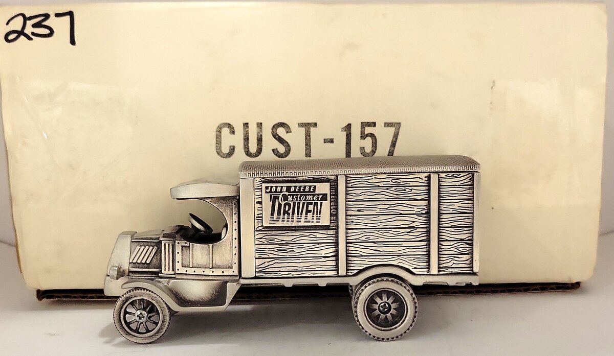 SpecCast Cust-157 Pewter Customer Driven John Deere Delivery Truck LN/Box