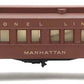 Lionel 2623 Vintage O Lionel Lines Manhattan Passenger Car