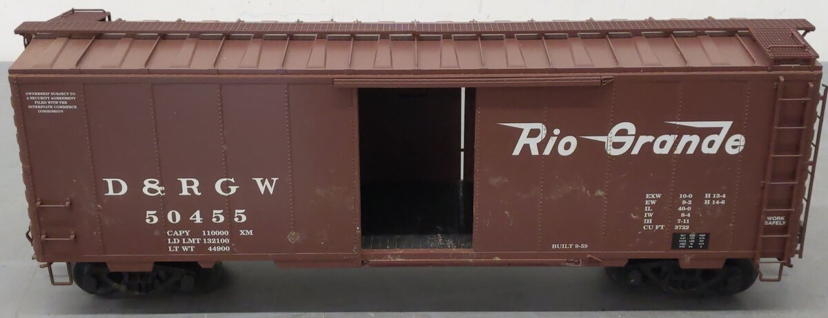 USA Trains R19227A G Denver & Rio Grande Western 40 Ft. PS-1 Simulated Steel Box