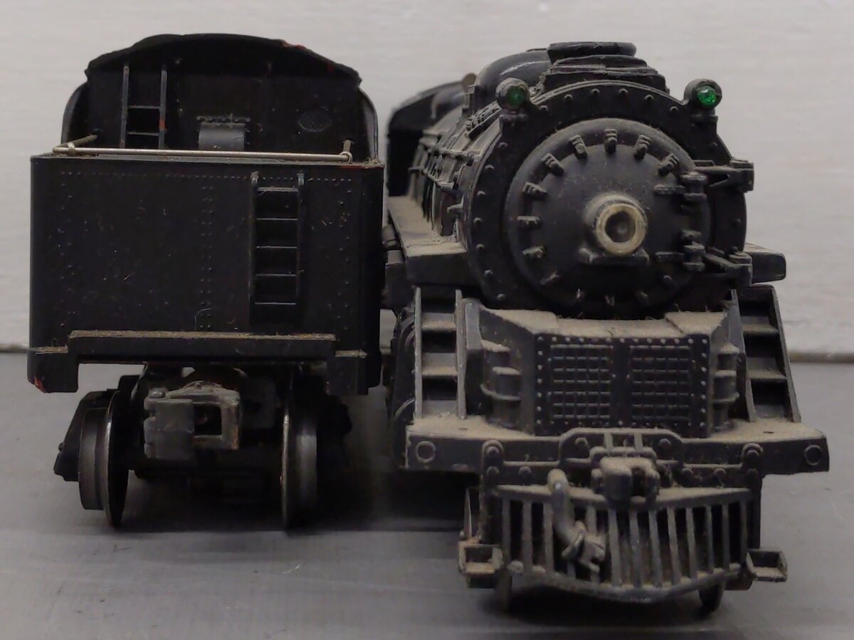 Lionel 2037 Vintage O 2-6-4 Die-Cast Steam Locomotive and 6026W Tender VG