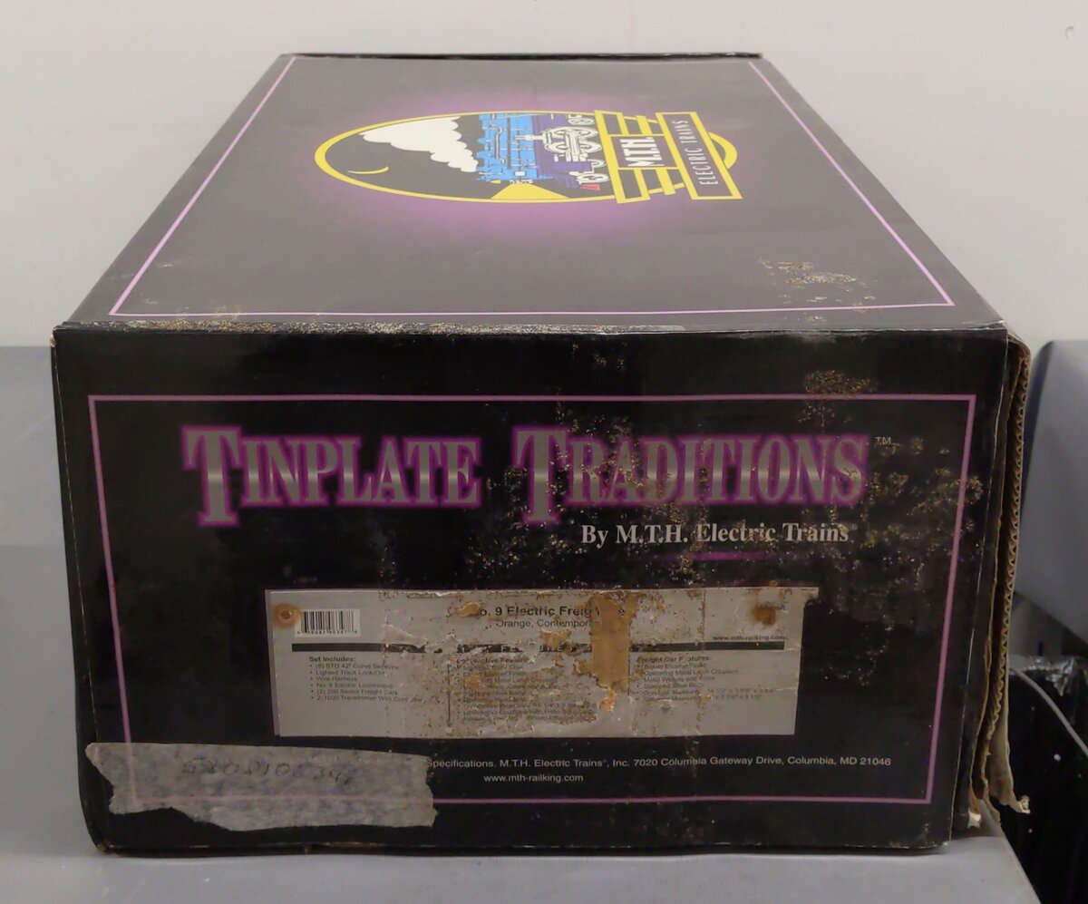 MTH 10-1200-1 Std. Gauge Tinplate No. 9 Electric Freight Set w/PS2 EX/Box