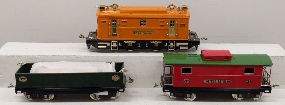 MTH 10-1200-1 Std. Gauge Tinplate No. 9 Electric Freight Set w/PS2 EX/Box