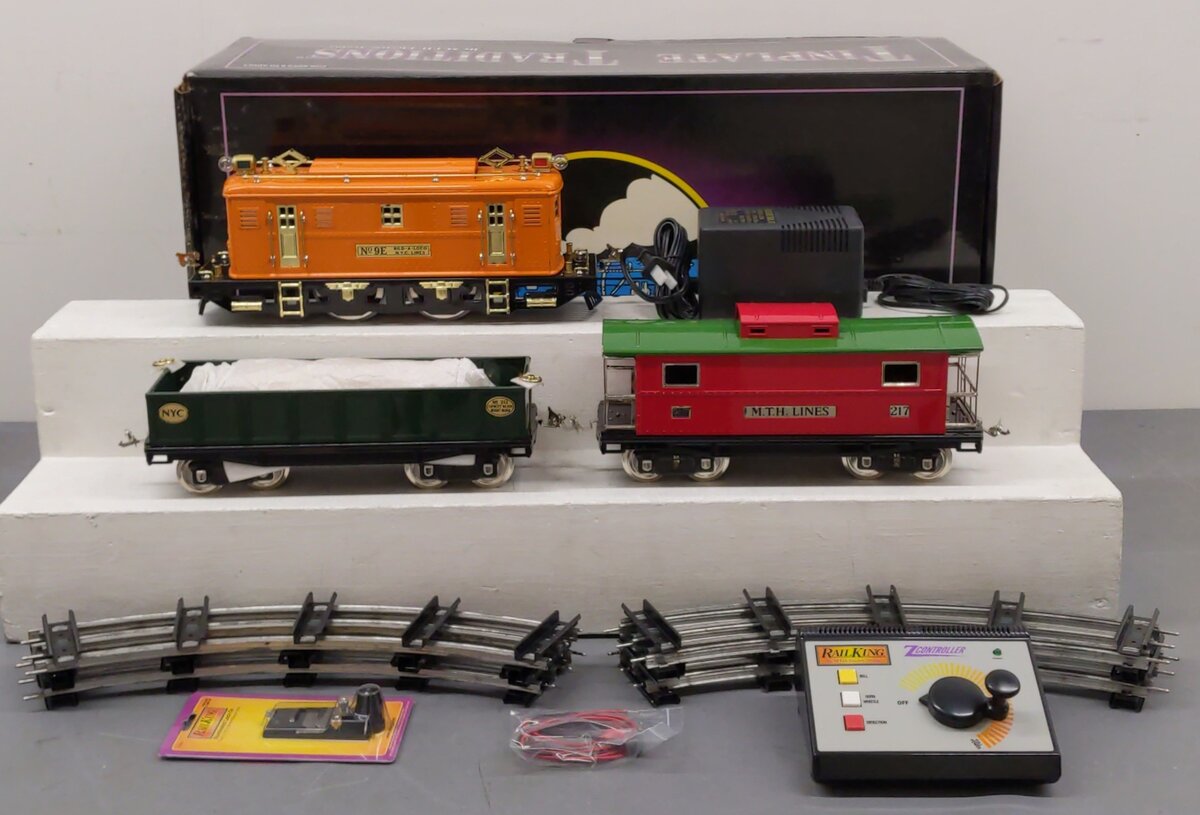 MTH 10-1200-1 Std. Gauge Tinplate No. 9 Electric Freight Set w/PS2 EX/Box