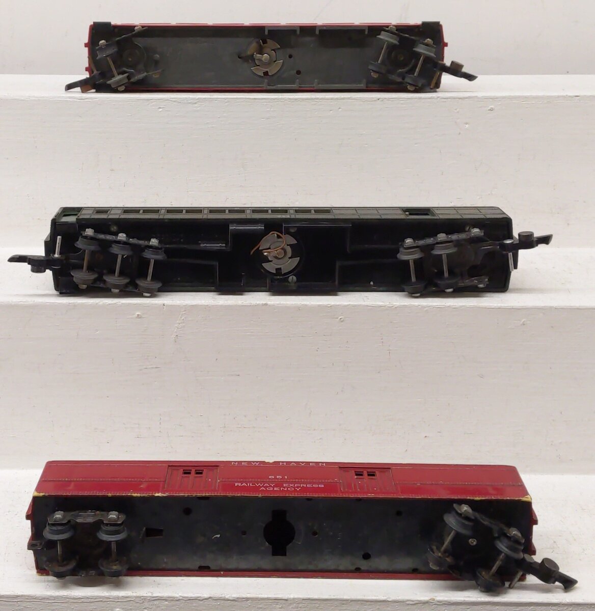 American Flyer Vintage S Gauge Passenger Cars #653,650,651 [3] VG
