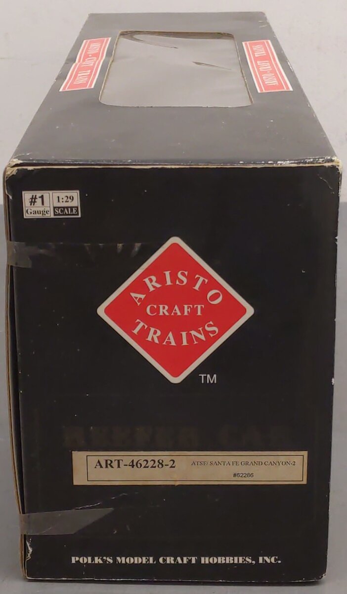 Aristo-Craft 46228-2 G Scale ATSF Grand Canyon Reefer (Metal Wheels)/Box