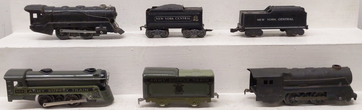 Marx Vintage O Gauge Steam Locomotive And Tenders #500,500 [5]