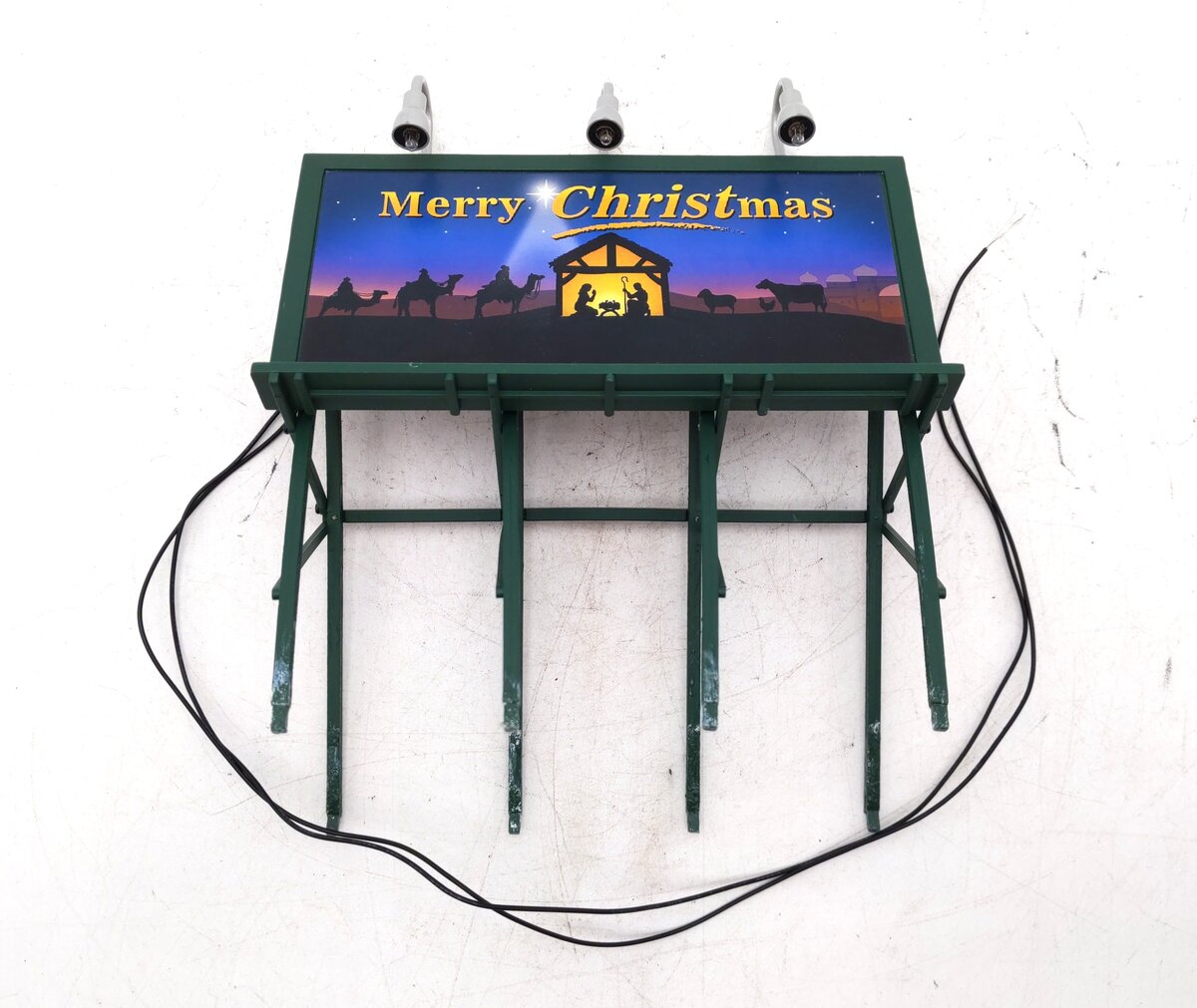 MTH 30-90585 O Christmas Lighted Billboard EX/Box