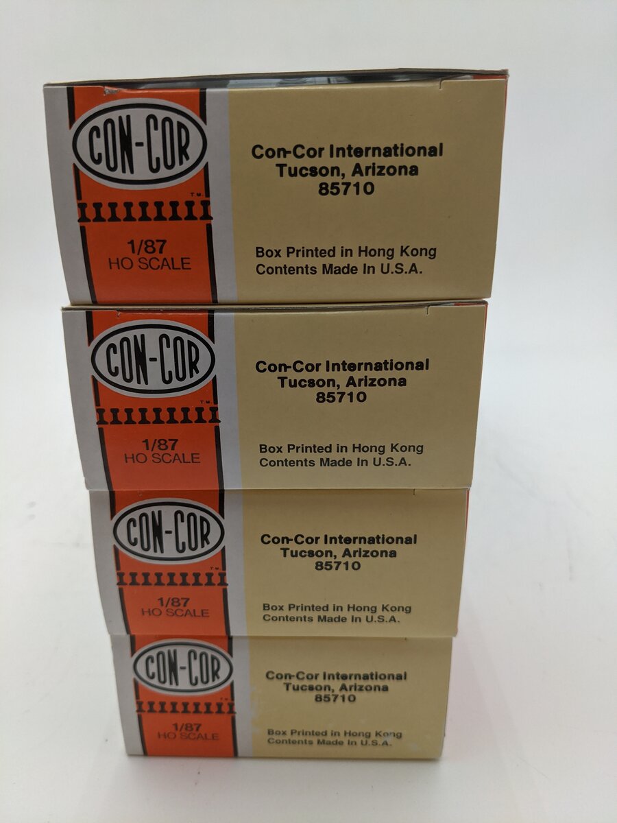 Con-Cor 85710 HO Undecorated Oldie Passenger Cars (Set of 4) NIB