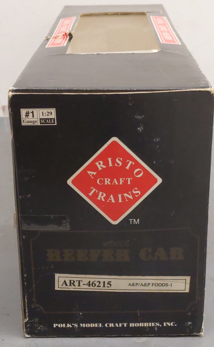 Aristo-Craft 46215 A&P Foods Steel Reefer Car - Metal Wheels/Box