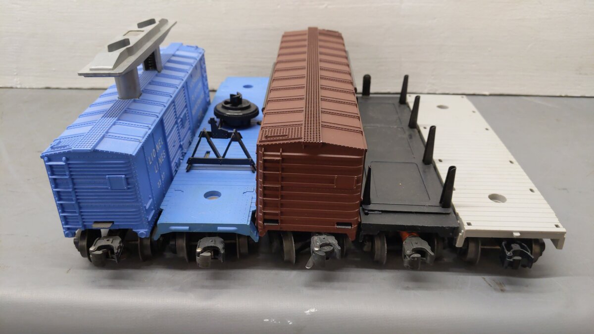 Lionel O Gauge Vintage Freight Cars 3451, 3494-625, 3357, 3410, 6401 [5] VG