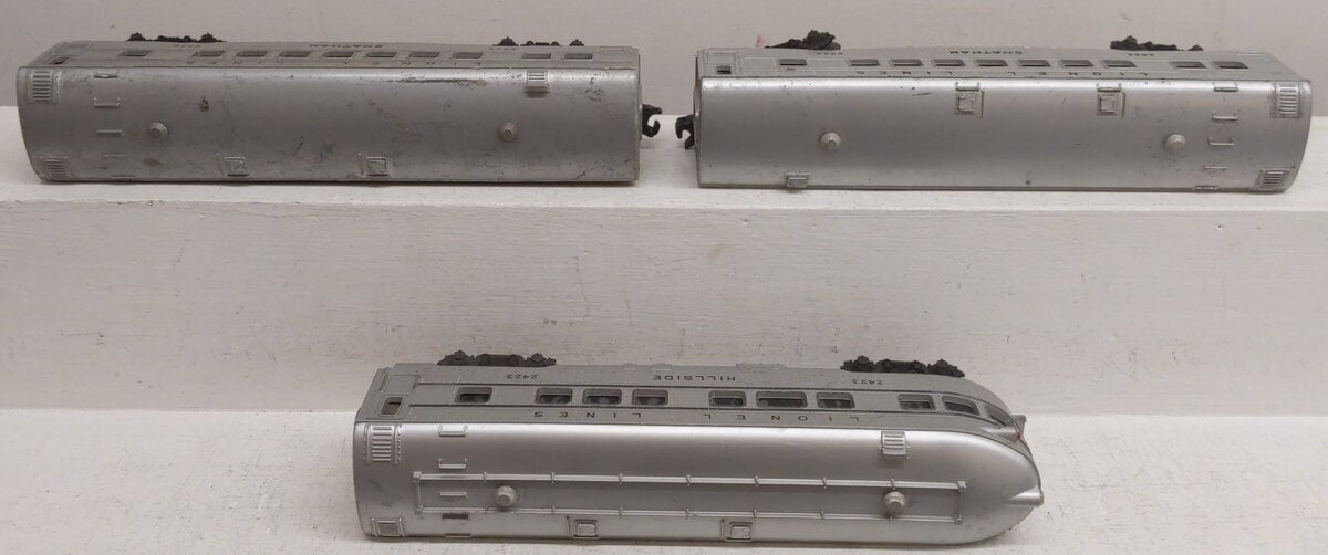 Lionel Vintage O Gauge Passenger Cars: 2422,2422,2423 [3] EX