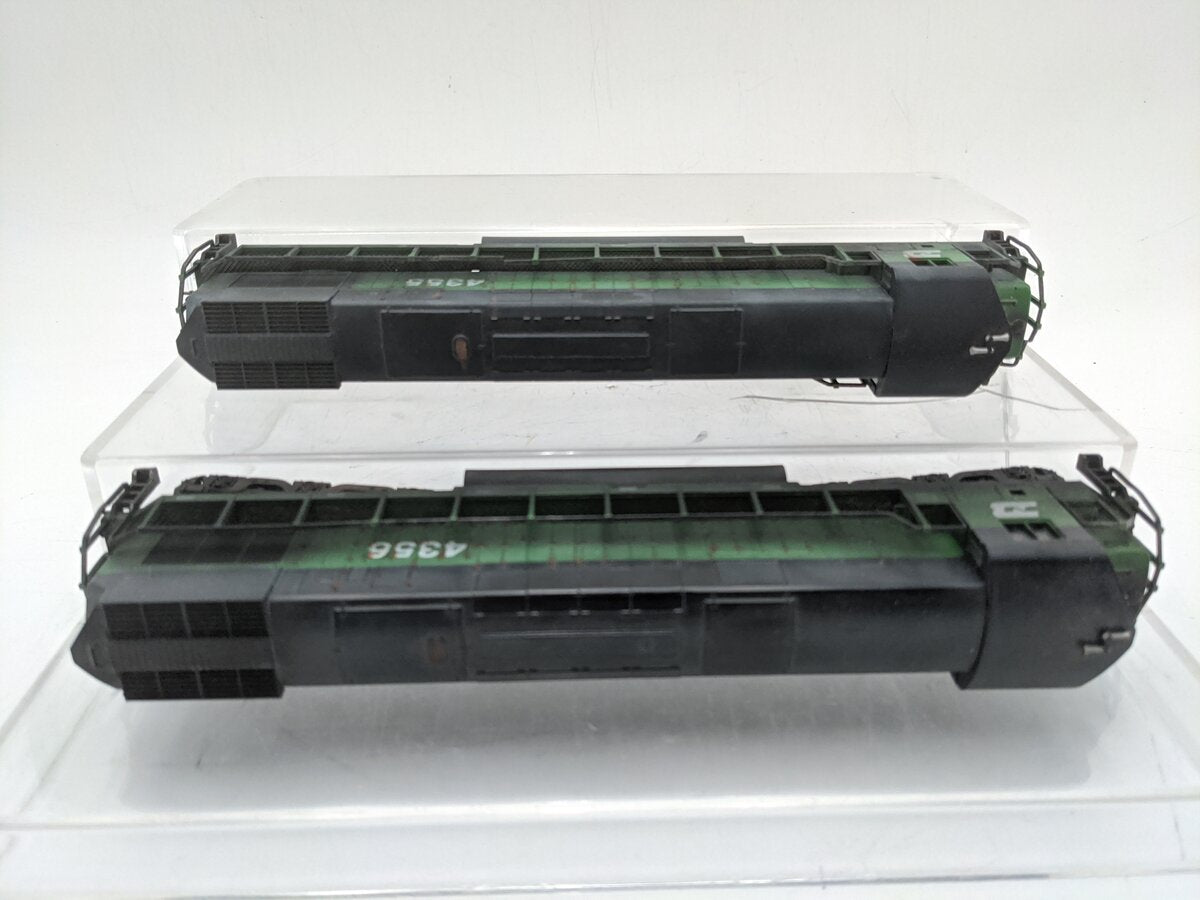 Life Like 628 HO Custom Weathered Burlington Northern  Locomotives 4355,4356 [2]