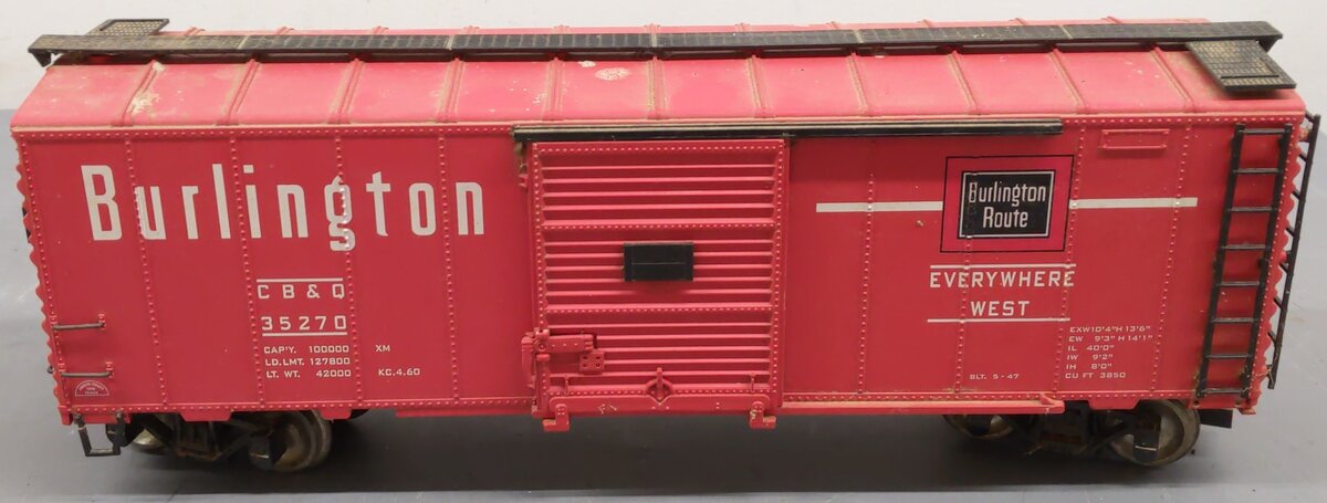 Aristo-Craft 46055 G Scale Burlington Boxcar #35270/Box