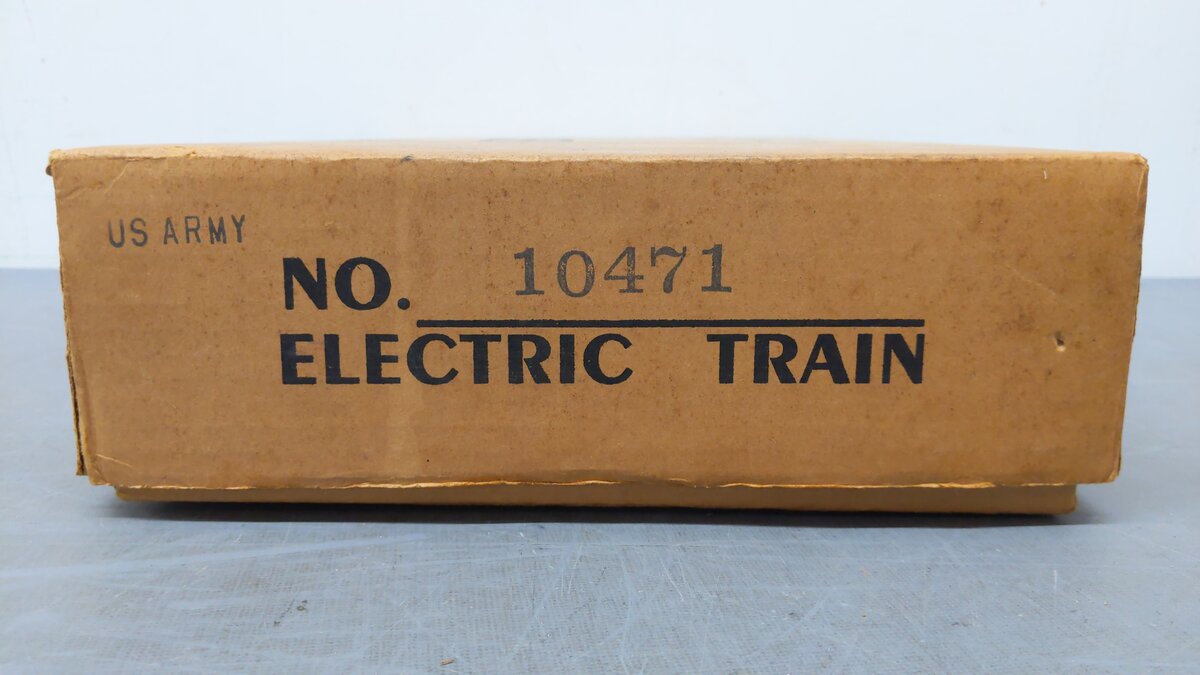 Marx 10471 O Gauge US Army Steamline Steam Train Set EX/Box